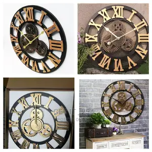 3D Vintage Gear Pocket Wall Clock
Size: *60cm Big Size
