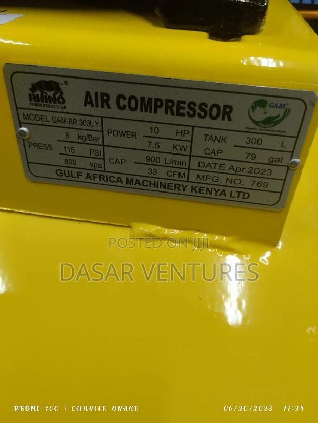Rhino 300l Air Compressor 10hp - thumbnail 4