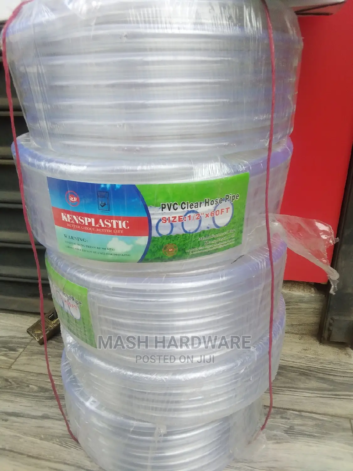 1/2" * 60ft Clear Horse Pipe