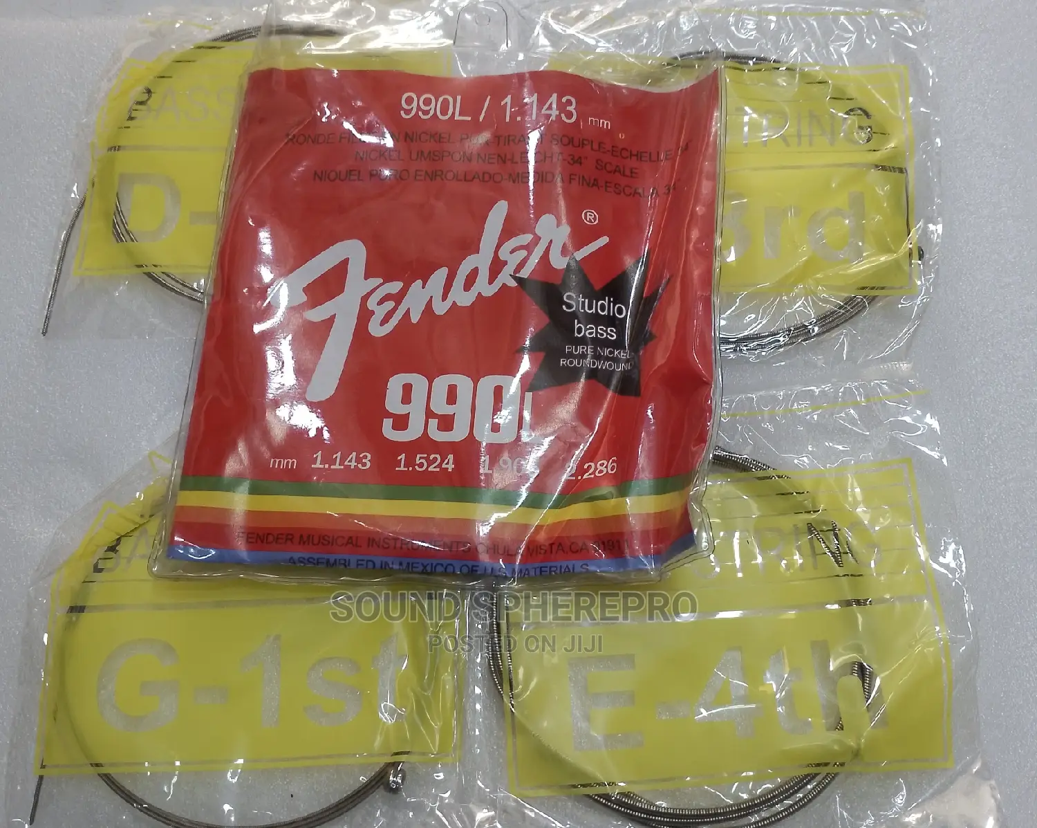 Fender 4 String Bass Guitar String Set