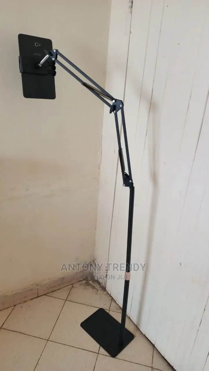 Tablet Floor Stand, Adjustable Universal 360-Degree Rotate