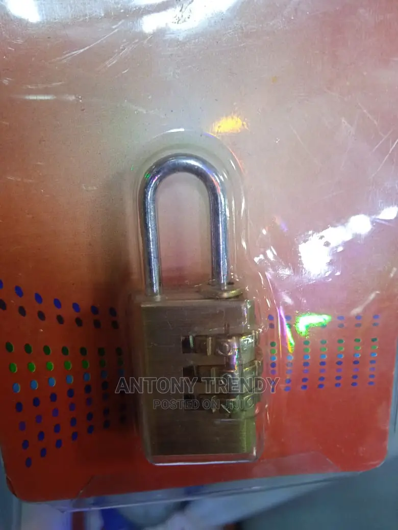 3 Digit Combination Password Lock Zinc