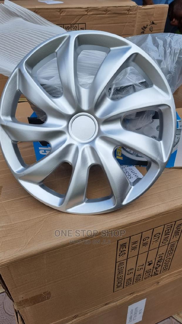 13/14/15 Durable Strong Silver Wheel Caps - main view