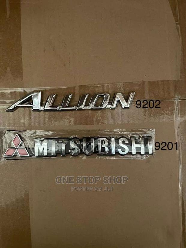 Allion and Mitsubishi Chrome Badges