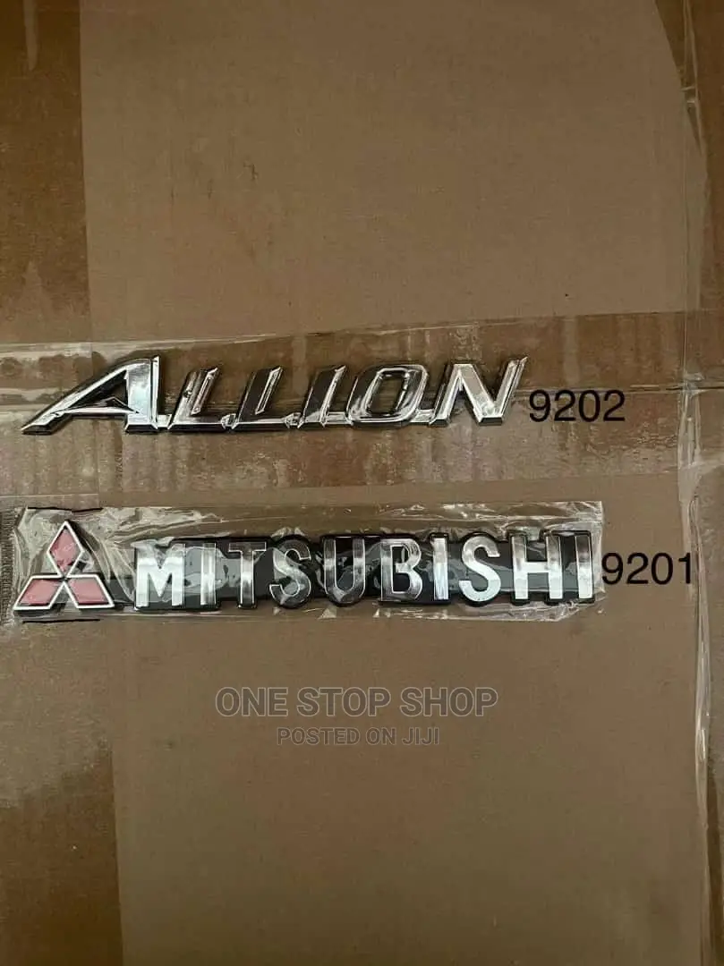 Allion and Mitsubishi Chrome Badges