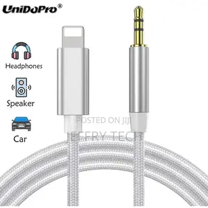 3ft for Lighting to AUX Cable Car Converter 3.5mm Jack Male