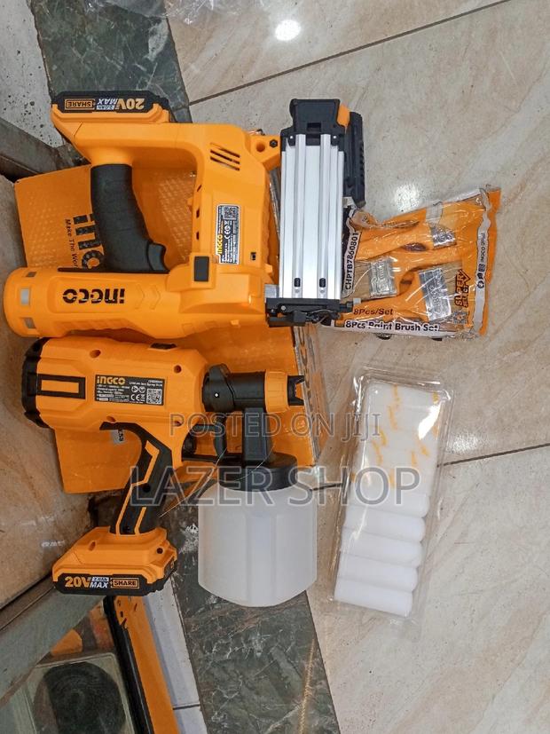 Cordless Spray Gun and Cordless Nail Gun Combo - main view