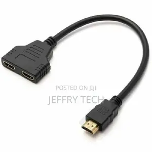 HDMI Splitter 1 in 2 Out Cable Adapter Converter 1080 P Mult