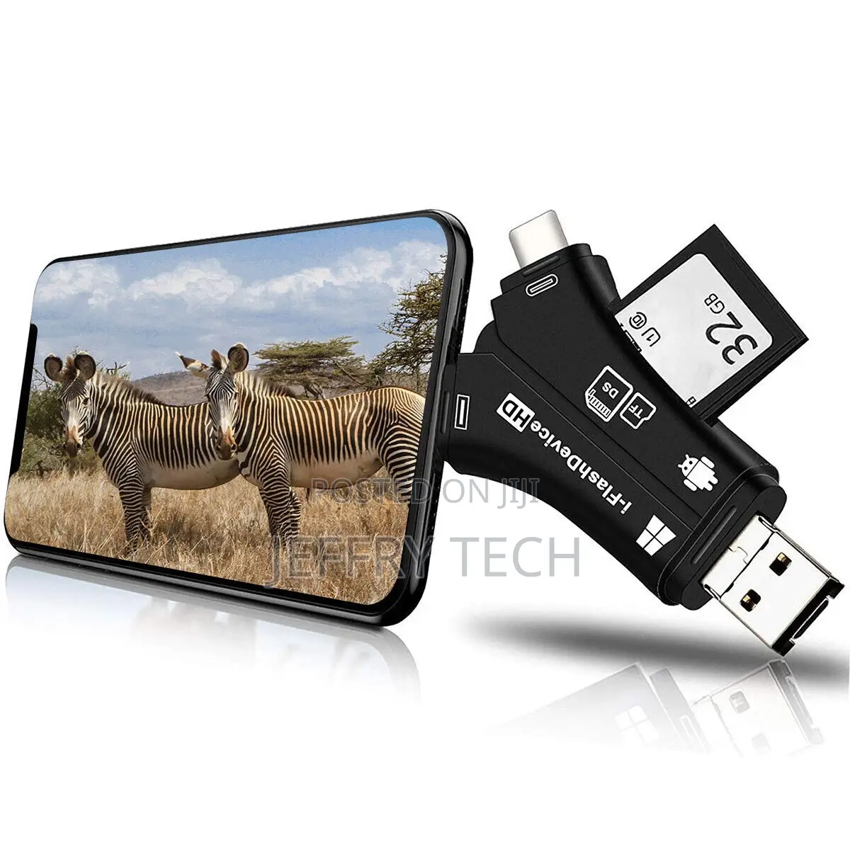 Card Reader USB 2.0 Type C Micro SD TF OTG Smart Memory Adap
