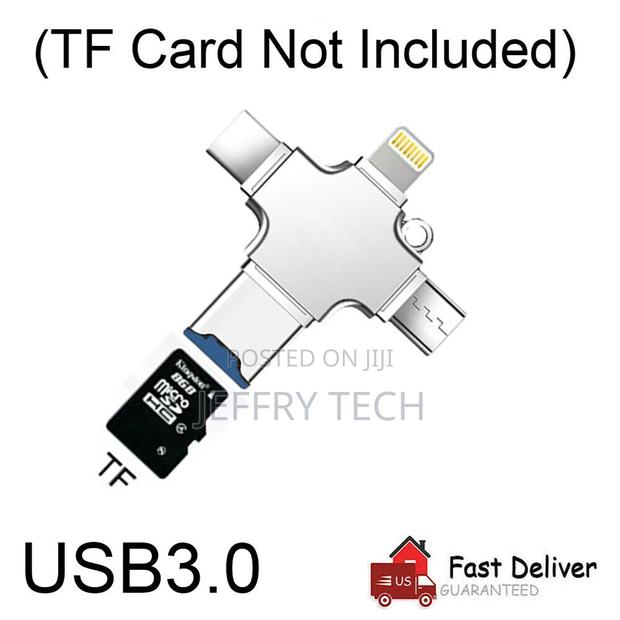 iPhone Android PC USB 3.0 Type-C OTG TF Card Reader Adapter - main view