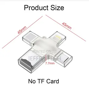 iPhone Android PC USB 3.0 Type-C OTG TF Card Reader Adapter