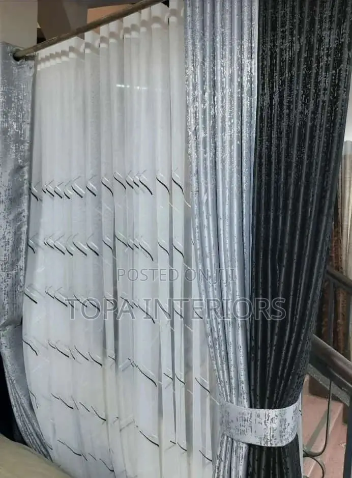 Block Out the Cold and Light With Black and Grey Curtains