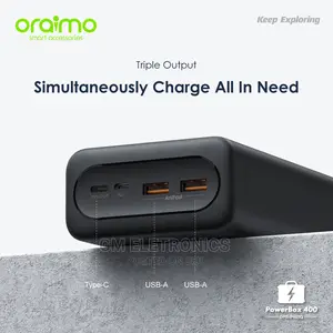 Oraimo 40000mah 22.5W PD Ultra-High Capacity Powerbank