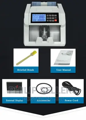 USD / EURO Cash Machine Bill Money Currency Counter With UV