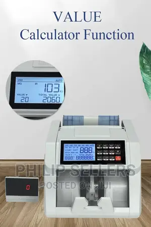 USD / EURO Cash Machine Bill Money Currency Counter With UV