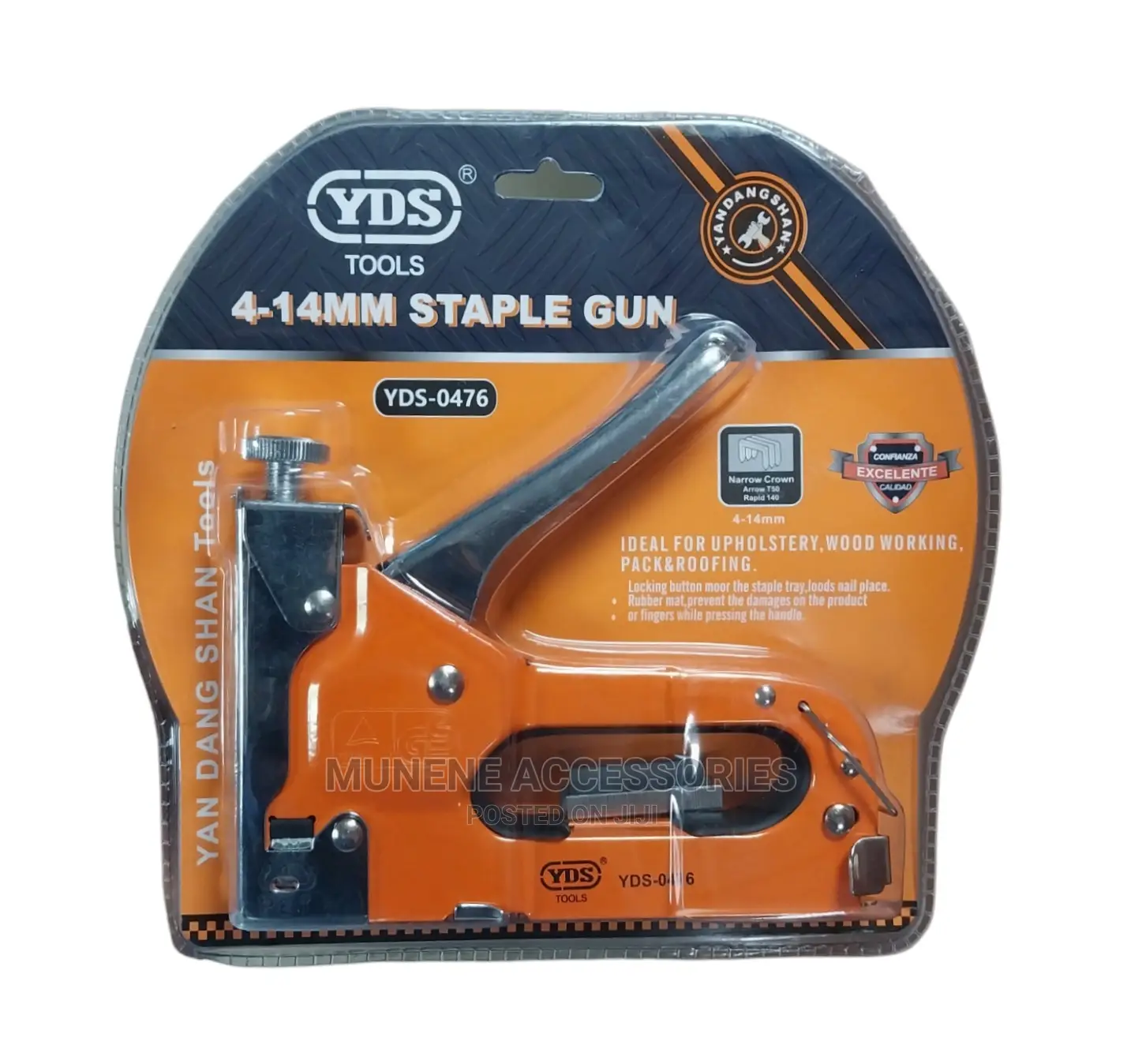 YDS Heavy Duty Stapler Staple Gun Upholstery Wood Repa