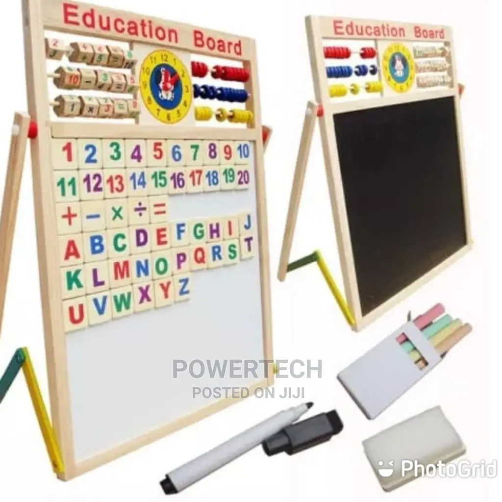 *Double Sided White Educational Blackboard
