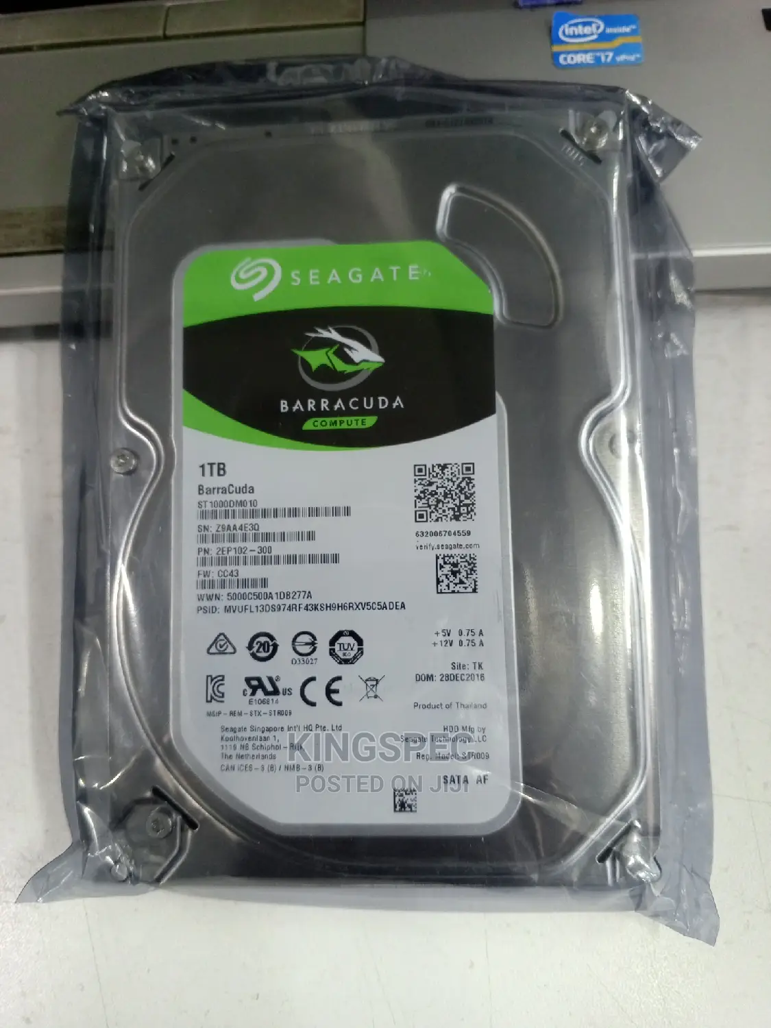 Seagate Barracuda Harddisk 1tb