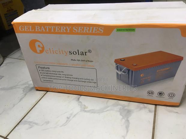 Felicity 12v 200ah Deep Cycle Gel Battery for Solar - main view