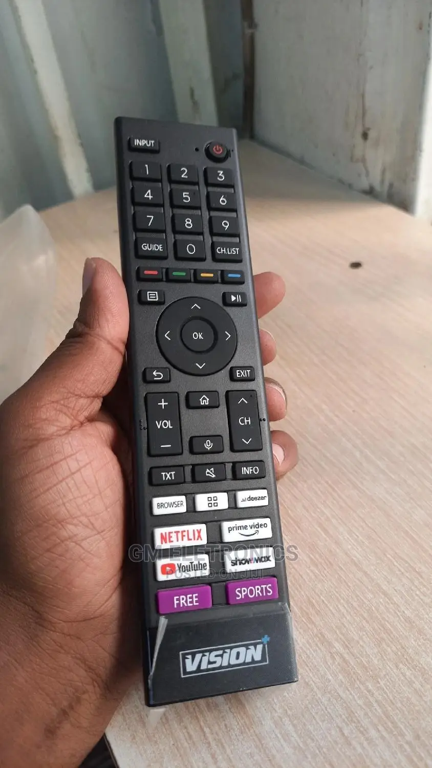 Vision+ Netflix, Youtube,Prime Video,Showmax Remote .
