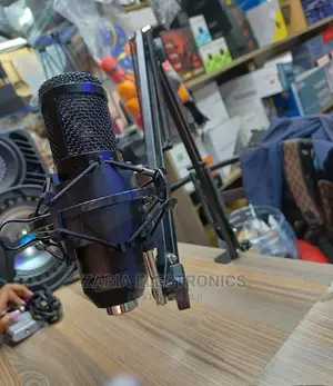 Podcast Set With Mic and Mic Stand