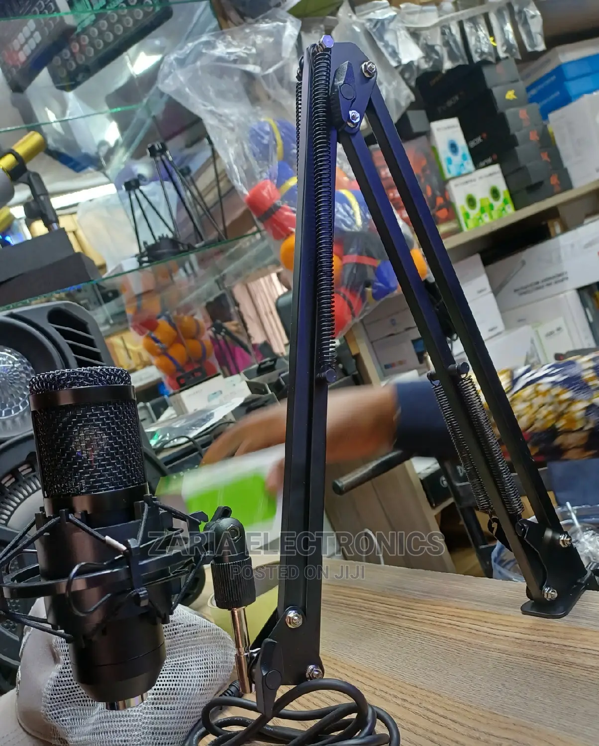 Podcast Set With Mic and Mic Stand