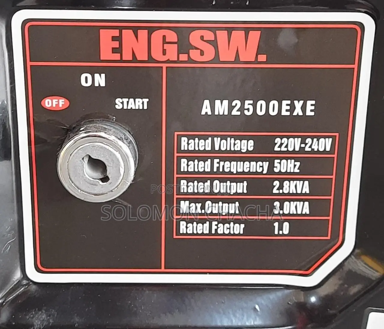 Astramilano Petrol Generator 2.8kva Key  Start in Kenya