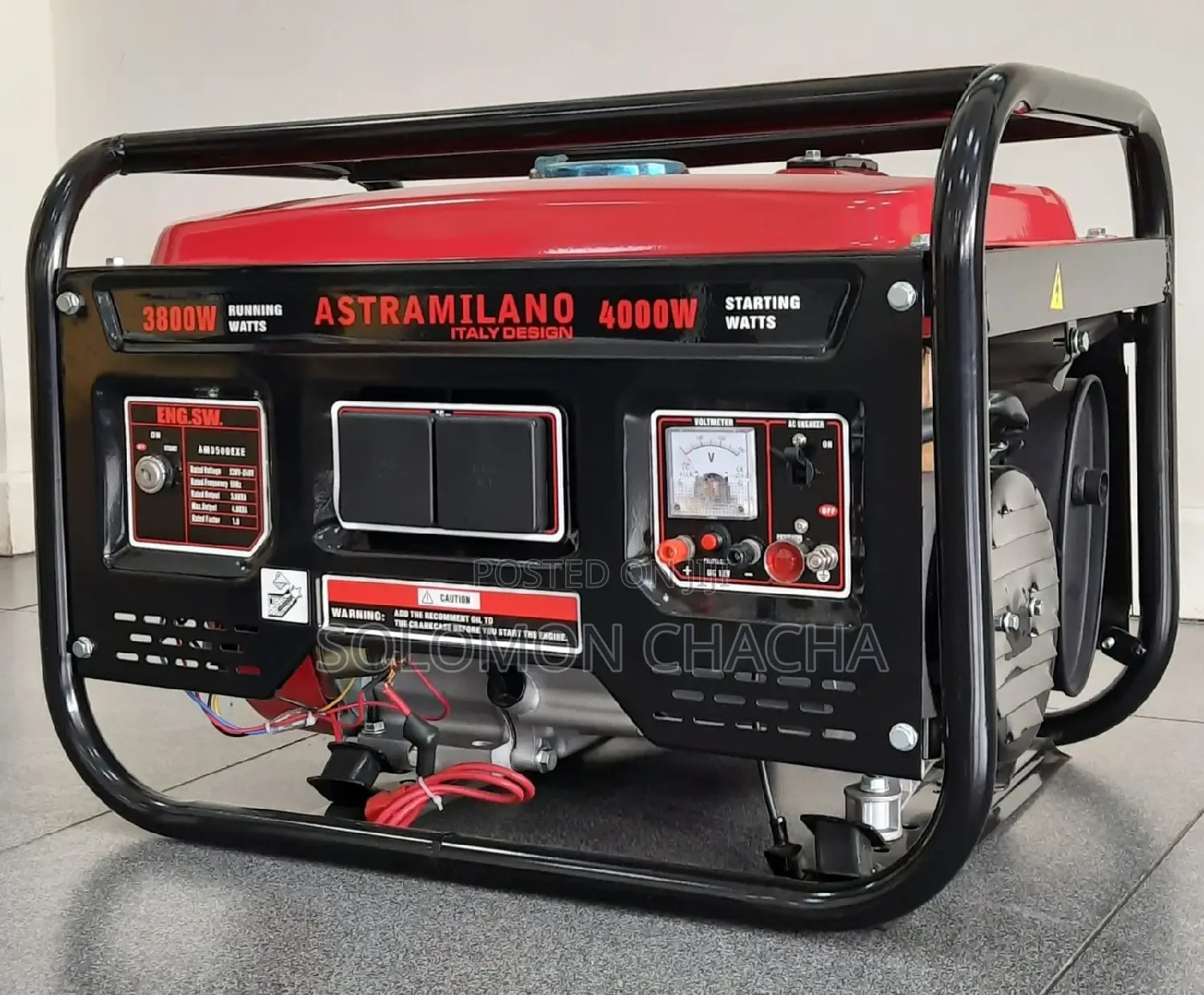 AM3500EXE Astramilano Petrol Generator 3.8kva Key Start