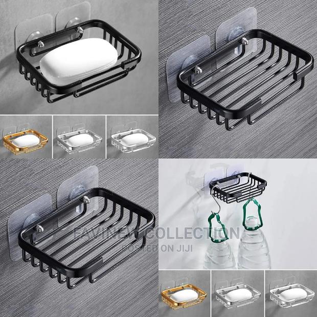 Free Punch Wall-Mounted Aluminum Drain Soap Dish Holder