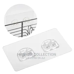 Heavy Duty Clear Adhesive Waterproof Wall Hooks/Stickers