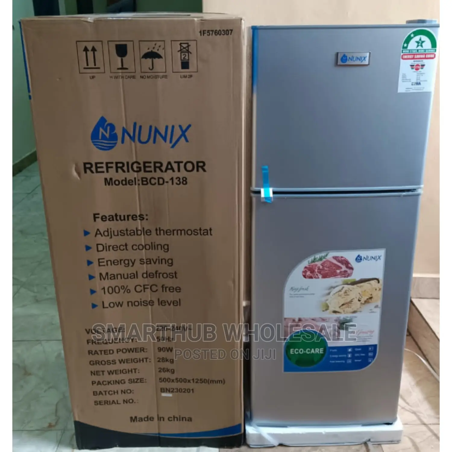 Nunix 138l Fridge Model BCD 138l