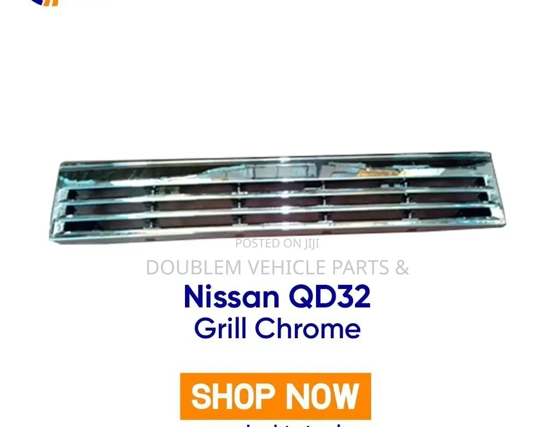 Front Grill Nissan QD32 Chrome /Black