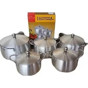 10pcs Aluminum Belly Cooking Pots