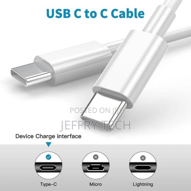 iPad, Macbook, Android USB-C to USB C Cable (Type C)-X2 - thumbnail 2