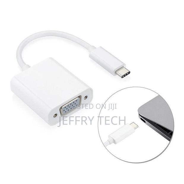 USB 3.1 USB C Type C to VGA Female Adapter Cable Connector F - main view