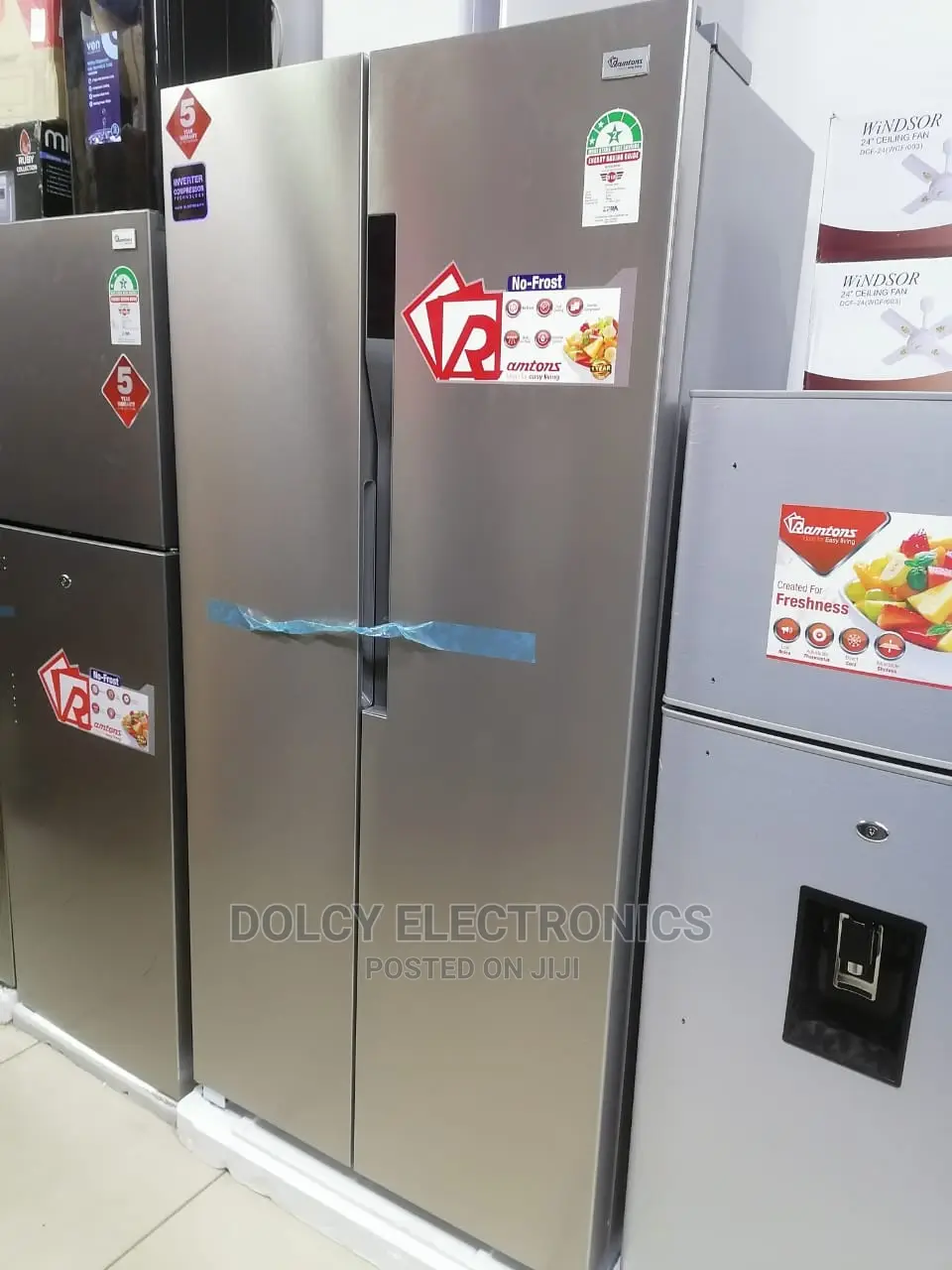 Ramtons RF/319 430L Side by Side LED Fridge