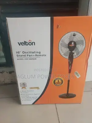 Velton Stand Fan 16 Inches + Remote Control
