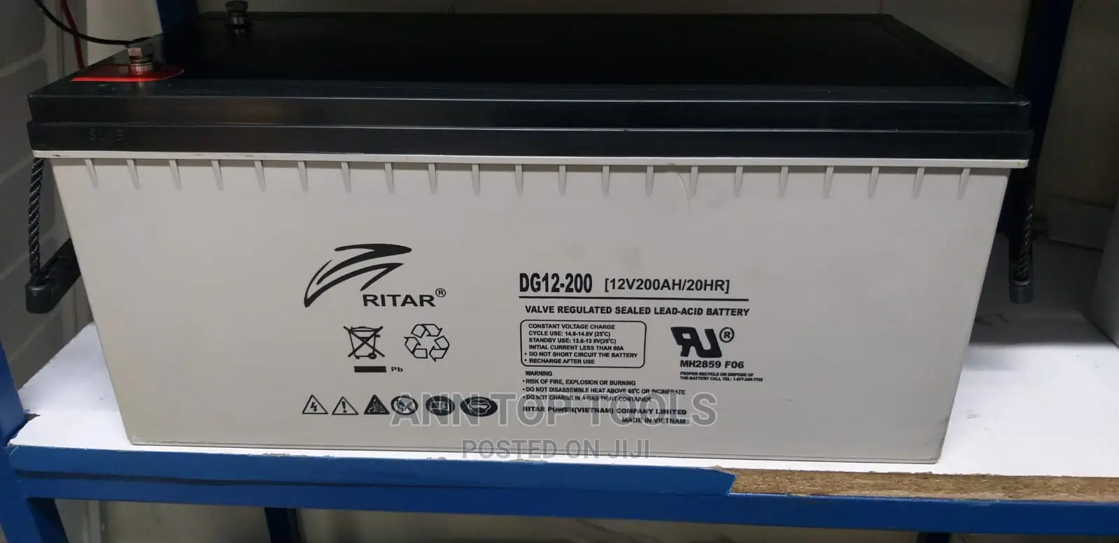Deep Cycle Lead Acid Solar Battery 200ah 12v Ritar Vietnam