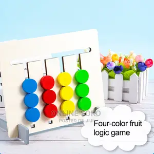 Kids Four-Color Fruit Logic Game Educational Montessori Toy