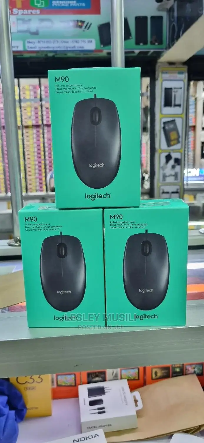 Logitech Wired Mouse M90 Black USB