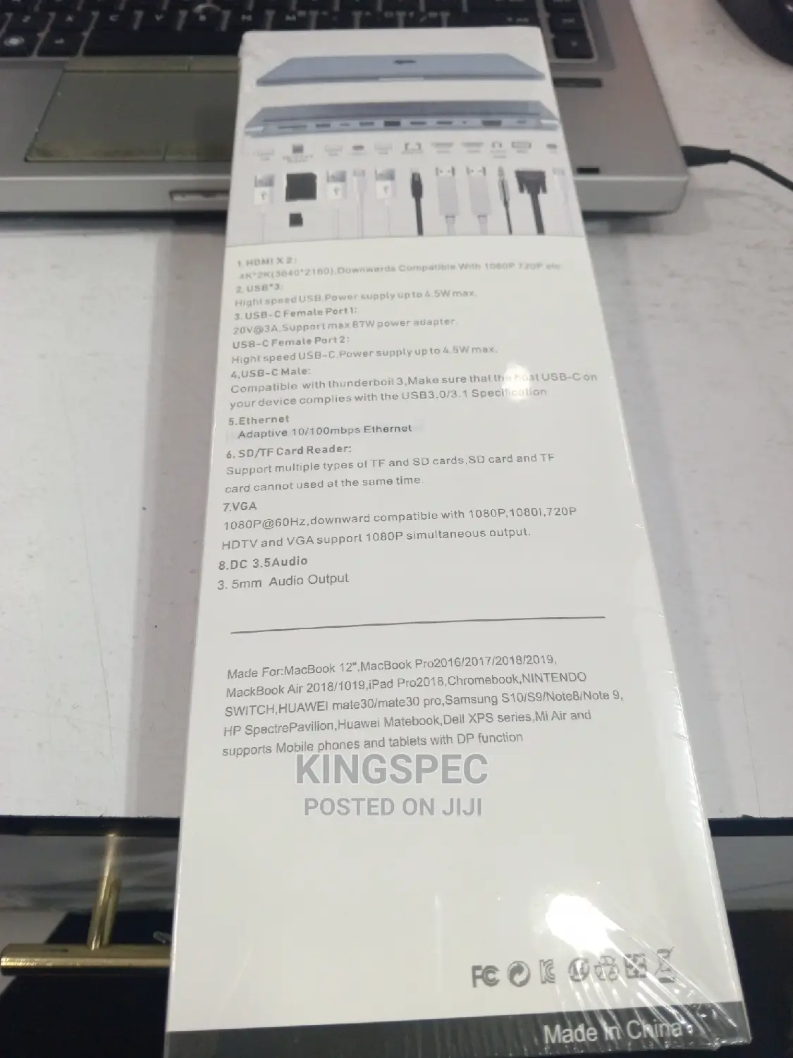 USB TYPE C 12 in 1 Multifunction Adapter