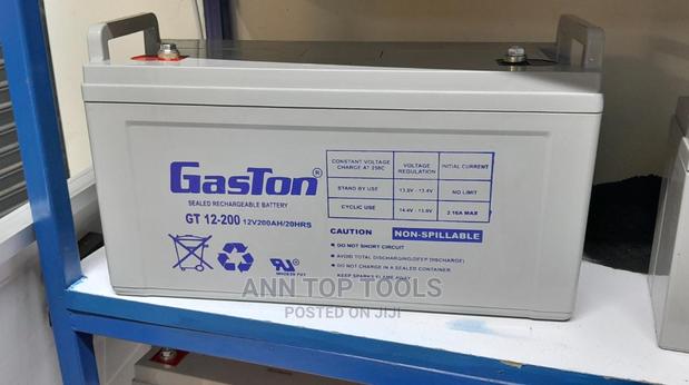 Gaston Gel Sealed Rechargeable Solar Battery GT 200ah 12v