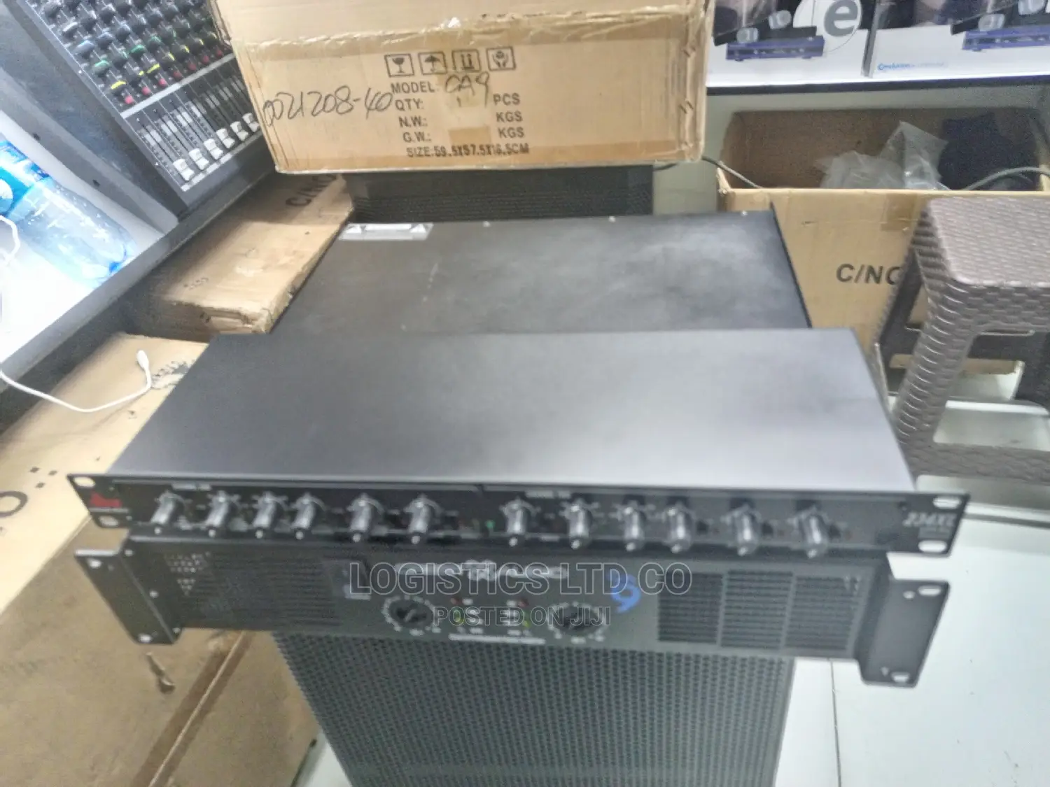 Complete Public Address Set Up,8channel Mixer,Crossover,Ca9