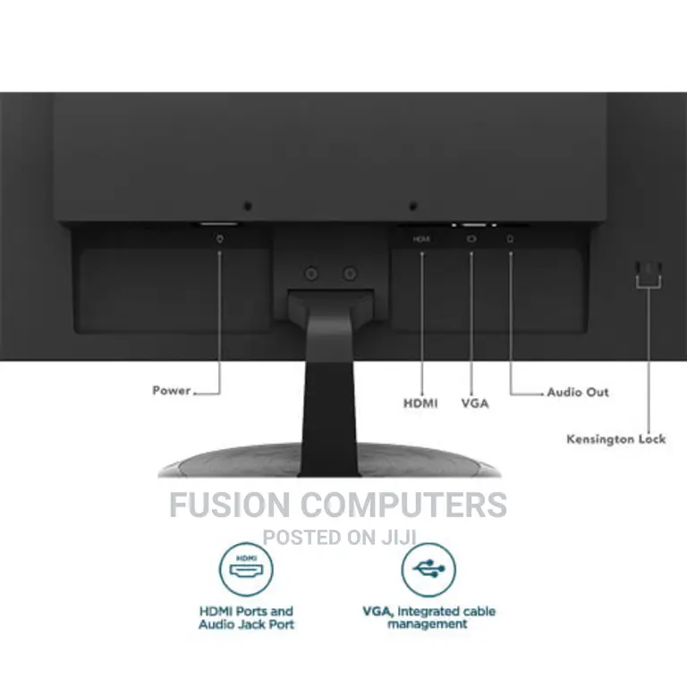 Lenovo D22e-20 21.45′′ FHD Monitor, Raven Black Color