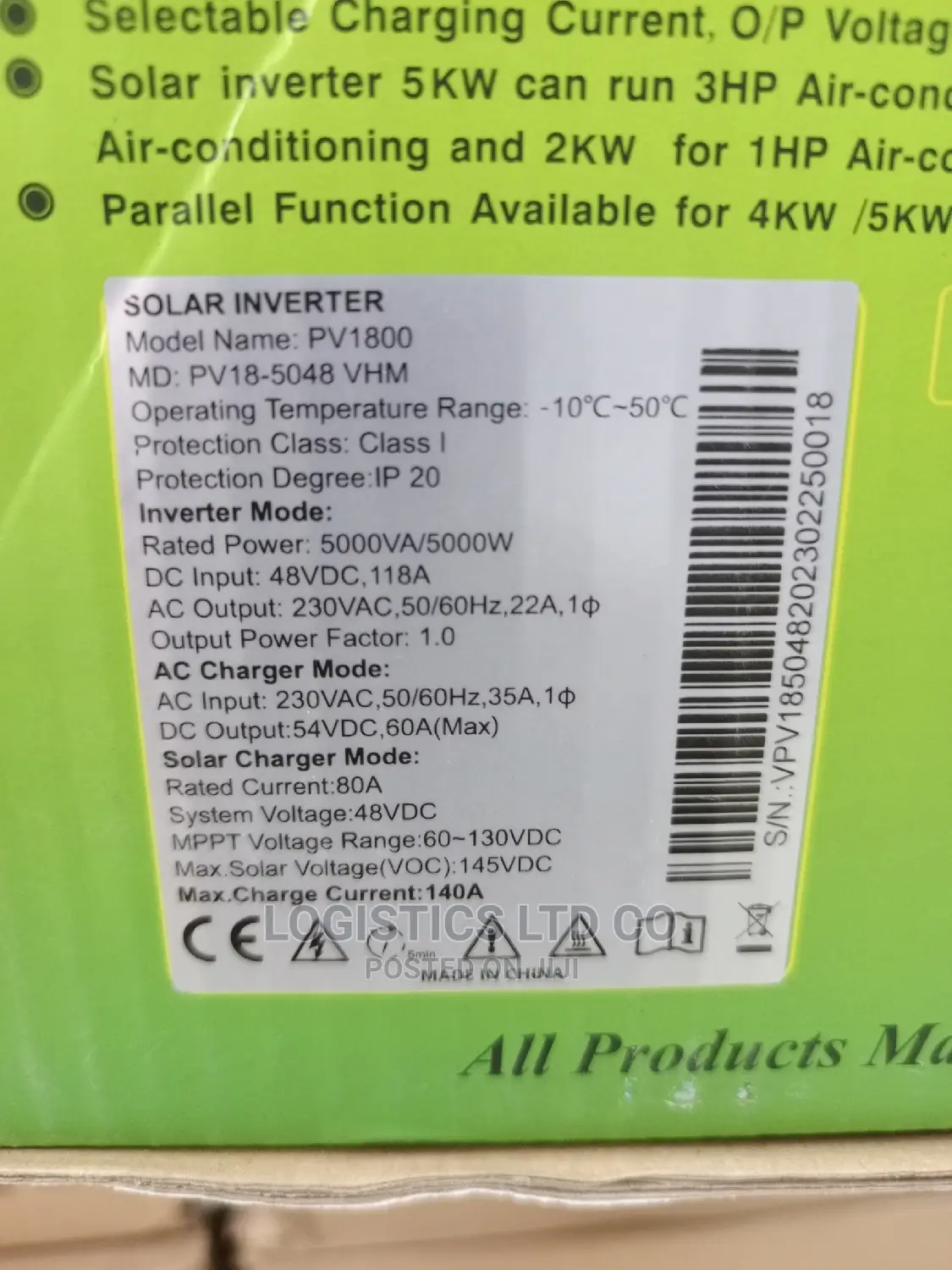 Sunnypex 12v 200ah 5kva Solar Power Back Up