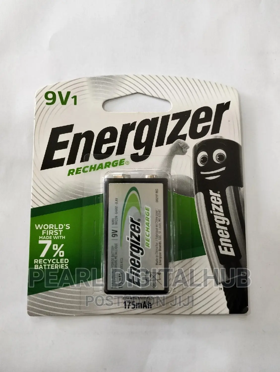 9V Rechargeable Energizer Battery