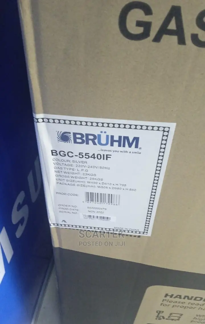 Bruhm Gas Cooker BGC-5540IF