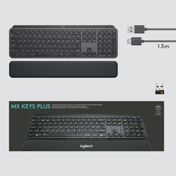 LOGITECH Mx Keys Wireless Illuminated Rechargeable Keyboard
