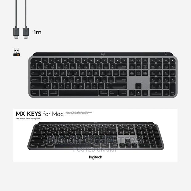 LOGITECH MX Keys Wireless Illuminated Rechargeable Keyboard - thumbnail 4