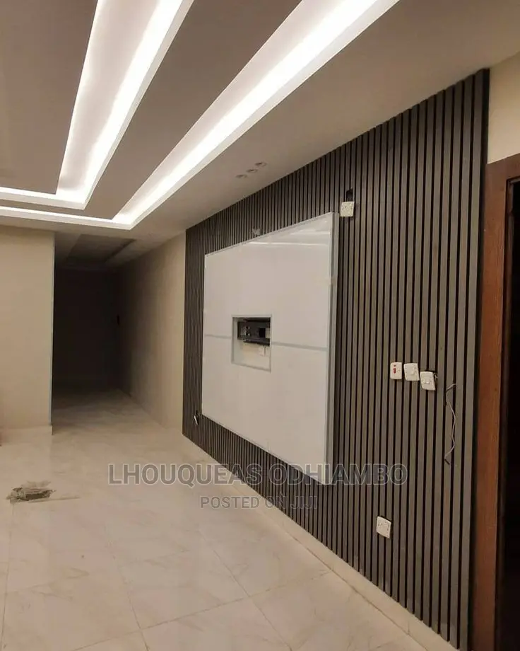 Wpc Fluted Wall Panel Tv Unit